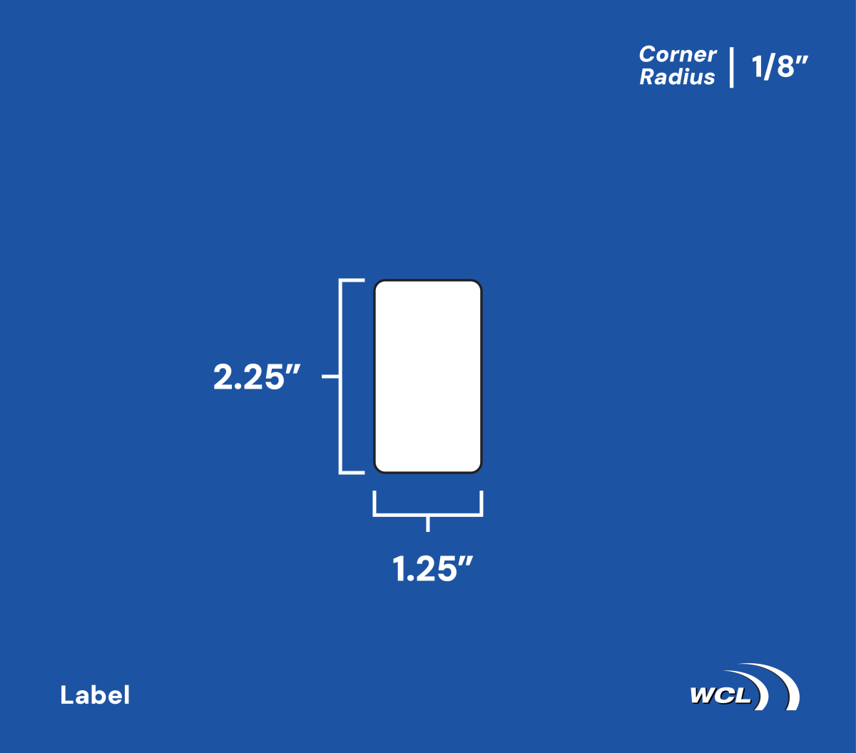 2 1/4" x 1 1/4" Direct Thermal - 1" Core, 4" OD - West Coast Labels Ltd. WCL