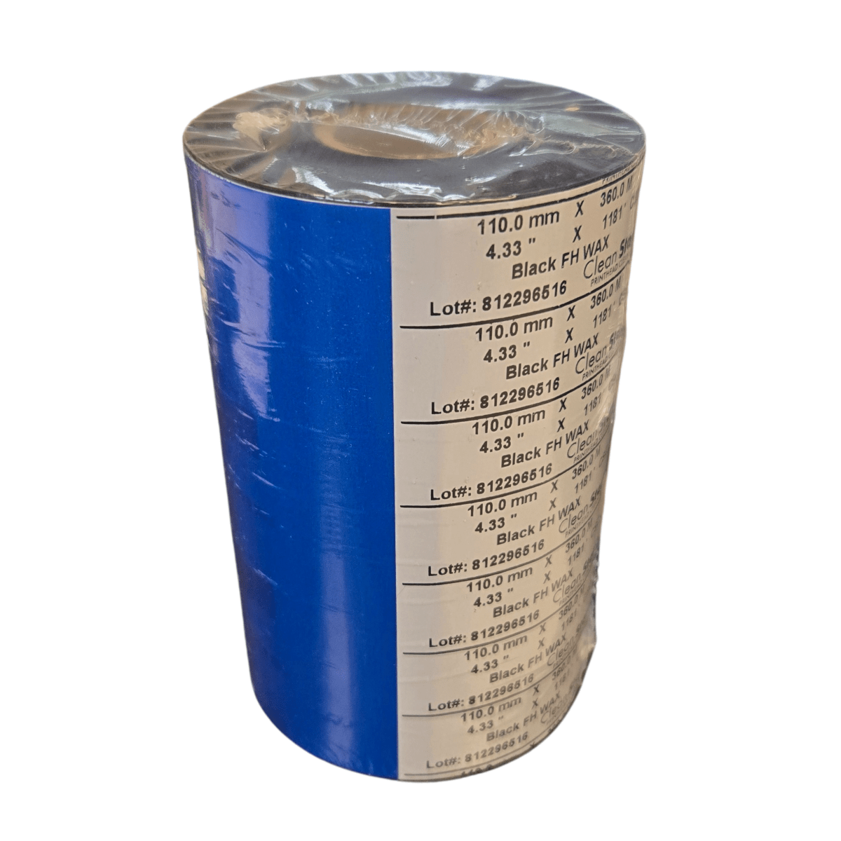 2003 - 110mm x 360M (4.33" x 1181') CSO Wax Ribbons - West Coast Labels Ltd. WCL